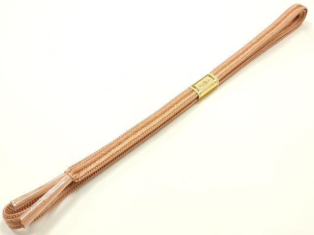 平和屋本店●和装小物　帯締め・帯揚げセット　平組　花丸文　金糸　金彩　暈し染め　逸品　未使用　AABJ9443ay