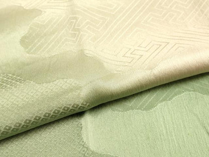 平和屋本店●和装小物　帯締め・帯揚げセット　平組　道長吉祥地紋　暈し染め　逸品　未使用品あり　AABJ9448ay