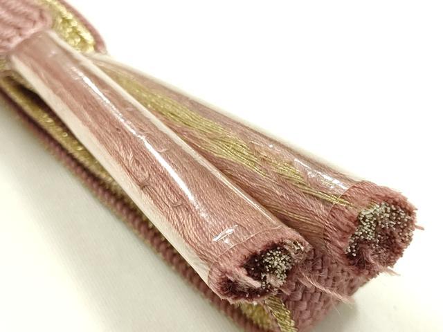 平和屋本店●和装小物　帯締め・帯揚げセット　高麗組　雪輪　金糸　暈し染め　逸品　未使用　AABJ9449ay