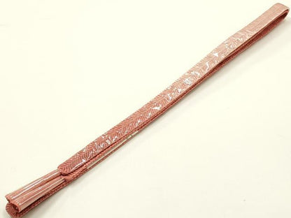 平和屋本店●和装小物　帯締め・帯揚げセット　平組　霞文　暈し染め　逸品　未使用　AABJ9450ay