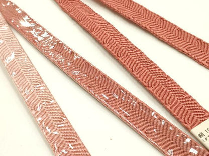 平和屋本店●和装小物　帯締め・帯揚げセット　平組　霞文　暈し染め　逸品　未使用　AABJ9450ay