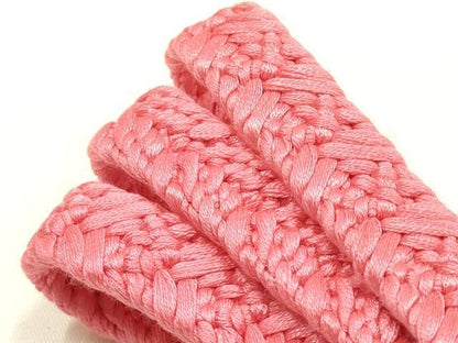 平和屋着物●和装小物　帯締め・帯揚げセット　平組　総絞り　逸品　未使用　AABJ9453ay