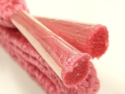 平和屋着物●和装小物　帯締め・帯揚げセット　平組　総絞り　逸品　未使用　AABJ9453ay