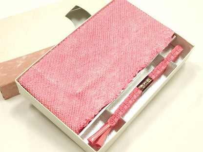 平和屋着物●和装小物　帯締め・帯揚げセット　平組　総絞り　逸品　未使用　AABJ9453ay