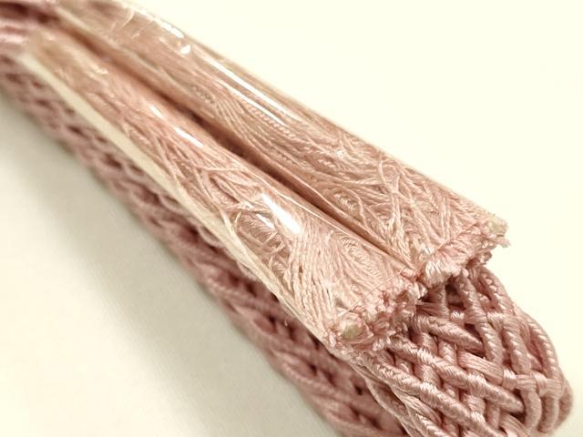 平和屋着物＊夏物　和装小物　帯締め・帯揚げセット　平組　レース組　花やわらぎ　芝花地紋　逸品　未使用　AABJ9457ay
