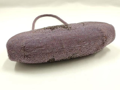 平和屋着物▼和装小物　和装バッグ　ビーズバッグ　ハンドバッグ　花柄　逸品　AABJ9473ay