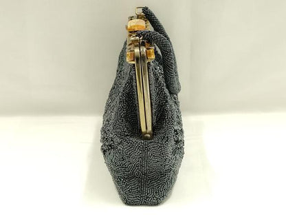 平和屋着物▼和装小物　和装バッグ　ビーズバッグ　ハンドバッグ　花柄　逸品　AABJ9479ay