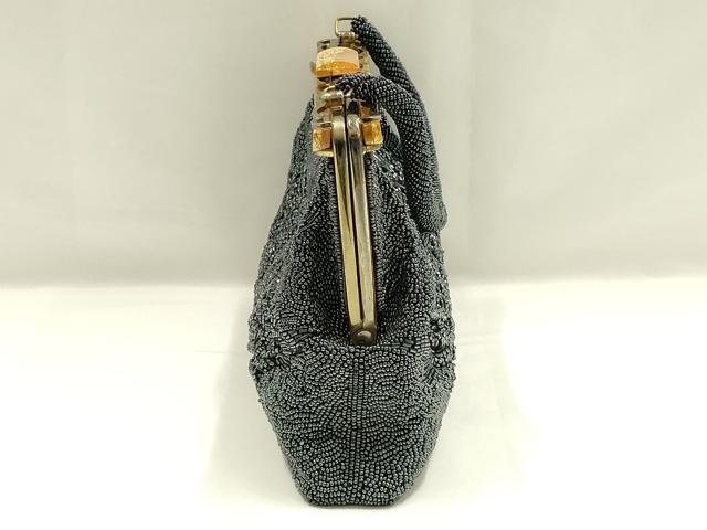 平和屋着物▼和装小物　和装バッグ　ビーズバッグ　ハンドバッグ　花柄　逸品　AABJ9479ay