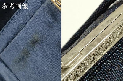 平和屋着物▼和装小物　和装バッグ　ビーズバッグ　ハンドバッグ　がま口　乱菊　逸品　AABJ9489ay
