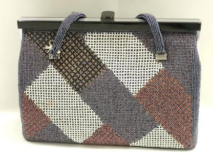 平和屋着物▼和装小物　和装バッグ　ビーズバッグ　ハンドバッグ　逸品　AABJ9493ay