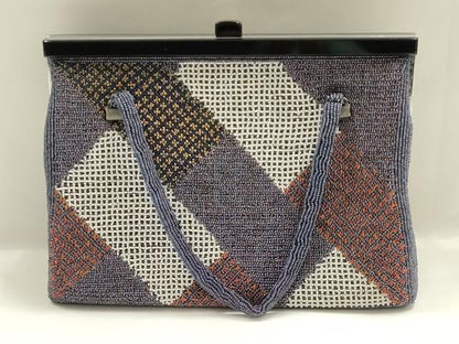 平和屋着物▼和装小物　和装バッグ　ビーズバッグ　ハンドバッグ　逸品　AABJ9493ay