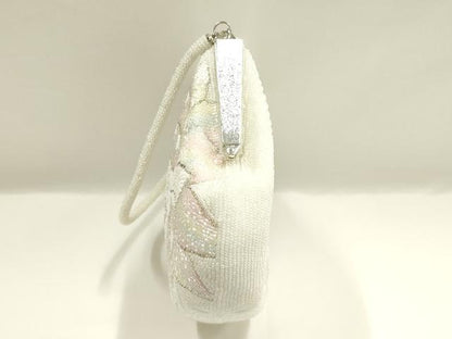 平和屋着物▼和装小物　和装バッグ　ビーズバッグ　ハンドバッグ　花柄　逸品　AABJ9496ay