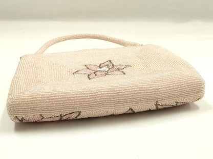 平和屋着物▼和装小物　和装バッグ　ビーズバッグ　ハンドバッグ　花柄　逸品　AABJ9499ay