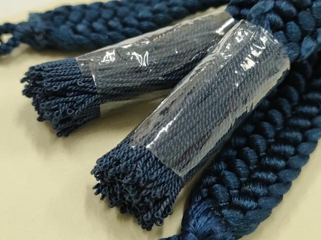 平和屋着物▼男性　和装小物　羽織紐　平組　撚り房　逸品　未使用　AABJ9509ay