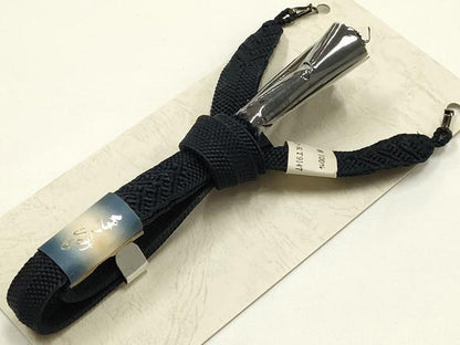 平和屋着物▼男性　和装小物　羽織紐　平組　切り房　逸品　未使用　AABJ9510ay