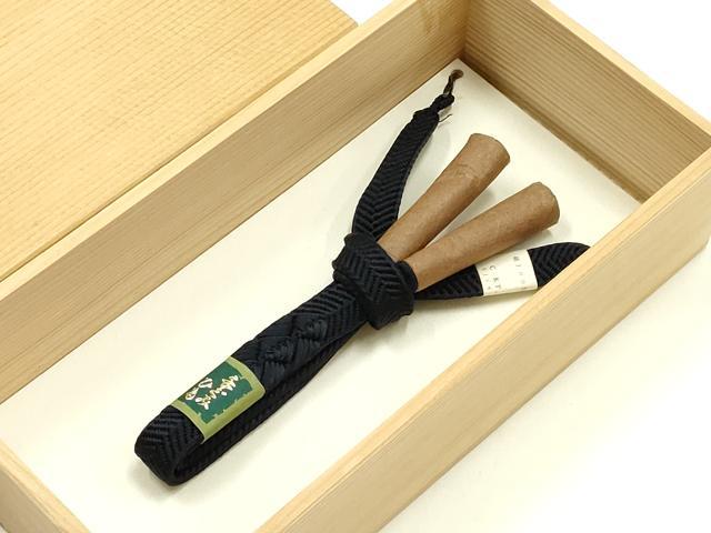 平和屋着物▼男性　和装小物　羽織紐　笹浪組　切り房　逸品　未使用　AABJ9512ay