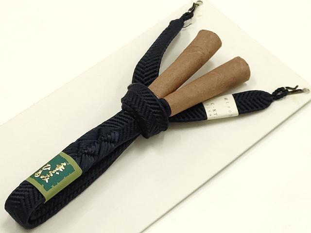 平和屋着物▼男性　和装小物　羽織紐　笹浪組　切り房　逸品　未使用　AABJ9512ay