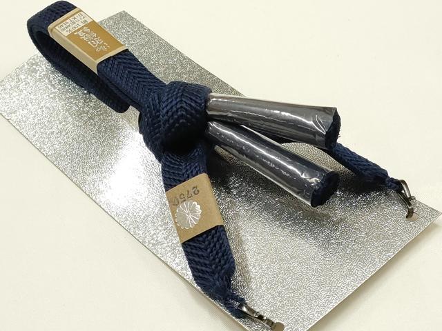 平和屋着物▼男性　和装小物　羽織紐まとめて3点　平組・丸組　紺・青・茶色系　切り房　ぜんび　逸品　AABJ9521ay