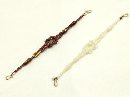 平和屋着物▼和装小物　羽織紐　まとめて10点　シェル　天然石　逸品　AABJ9530ay