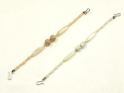 平和屋着物▼和装小物　羽織紐　まとめて10点　シェル　天然石　逸品　AABJ9530ay