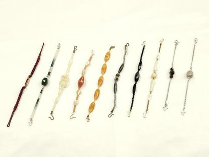 平和屋着物▼和装小物　羽織紐　まとめて10点　シェル　天然石　堆朱　逸品　AABJ9531ay