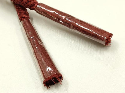 平和屋着物▼和装小物　上質な帯締め　帯留め付き　蜻蛉玉　正絹　逸品　未使用　AABJ9538ay