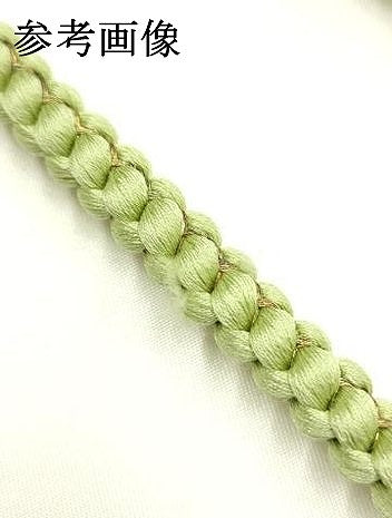 平和屋着物▼和装小物　上質な帯締め　帯留め付き　蜻蛉玉　金糸　正絹　逸品　未使用　AABJ9539ay