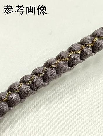平和屋着物▼和装小物　上質な帯締め　帯留め付き　蜻蛉玉　金糸　正絹　逸品　未使用　AABJ9542ay