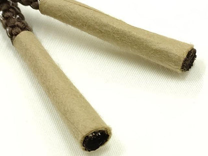 平和屋着物▼和装小物　上質な帯締め　帯留め付き　天然石　銀糸　正絹　逸品　未使用　AABJ9543ay