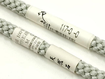 平和屋着物▼和装小物　上質な帯締め　帯留め付き　天然石　小田巻房　花やわらぎ　正絹　逸品　未使用　AABJ9544ay