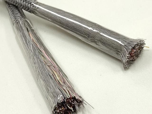 平和屋着物▼和装小物　上質な帯締め　帯留め付き　天然石　正絹　逸品　未使用　AABJ9545ay