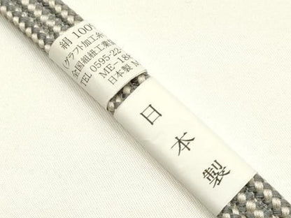 平和屋着物▼和装小物　上質な帯締め　帯留め付き　蜻蛉玉　正絹　逸品　未使用　AABJ9550ay