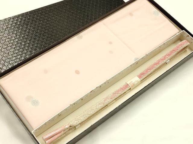 平和屋着物＊夏物　和装小物　帯締め・帯揚げセット　レース組　平組　蛍暈し　金糸　銀彩　逸品　未使用　AABJ9553ay
