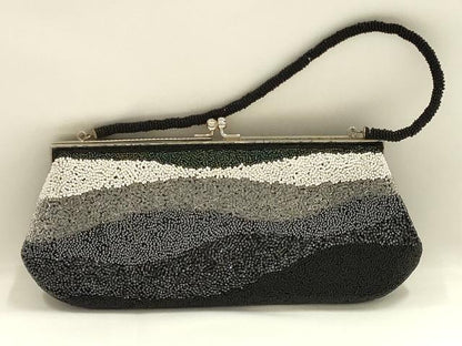 平和屋着物▼和装小物　和装バッグ　ハンドバッグ　ビーズバッグ　がま口　逸品　AABJ9566ay