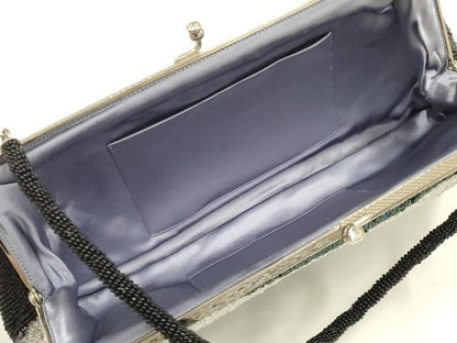 平和屋着物▼和装小物　和装バッグ　ハンドバッグ　ビーズバッグ　がま口　逸品　AABJ9566ay