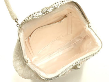 平和屋着物▼和装小物　和装バッグ　ハンドバッグ　ビーズバッグ　花柄　逸品　AABJ9567ay
