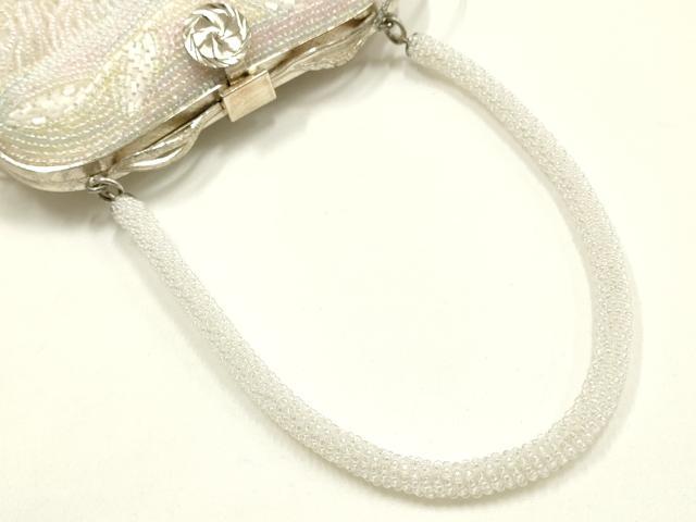 平和屋着物▼和装小物　和装バッグ　ハンドバッグ　ビーズバッグ　スパンコール　逸品　未使用　AABJ9574ay