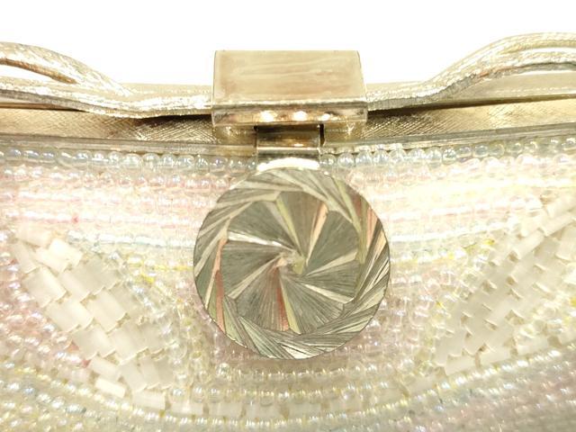 平和屋着物▼和装小物　和装バッグ　ハンドバッグ　ビーズバッグ　スパンコール　逸品　未使用　AABJ9574ay
