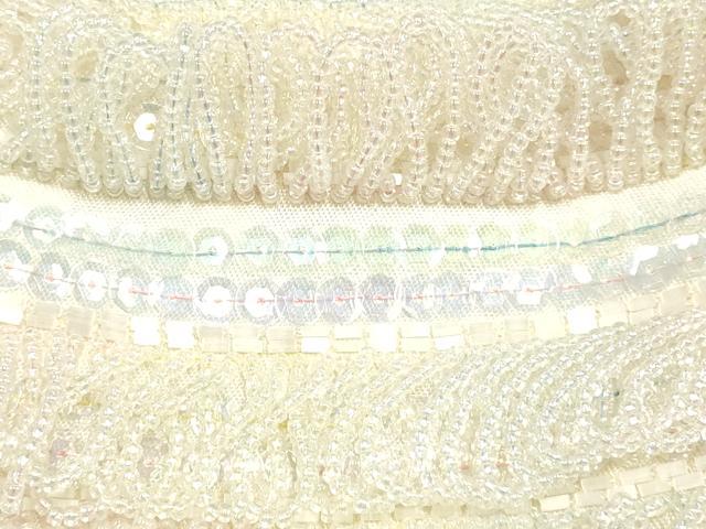 平和屋着物▼和装小物　和装バッグ　ハンドバッグ　ビーズバッグ　スパンコール　逸品　未使用　AABJ9574ay