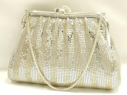 平和屋着物▼和装小物　和装バッグ　ハンドバッグ　メタルメッシュ　パーティー　逸品　未使用　AABJ9587ay