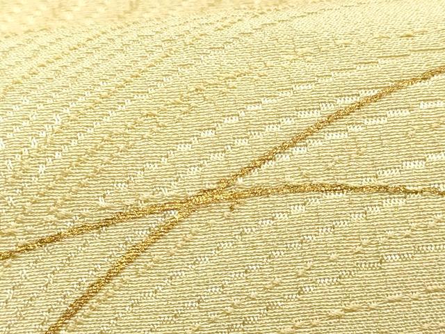 平和屋本店▼皇室献上作家　北出与三郎　和装小物　帯揚げ　芝文　金彩　暈し染め　正絹　逸品　未使用　AABJ9598ay