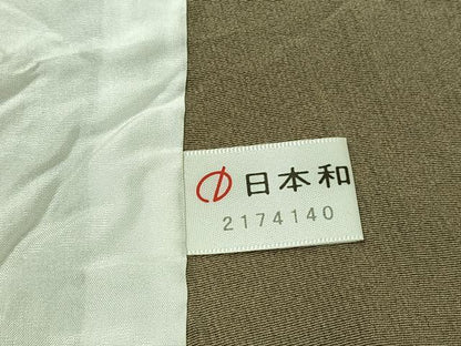 平和屋着物▽江戸小紋　単衣　変わり縞　正絹　逸品　AABJ9602jh