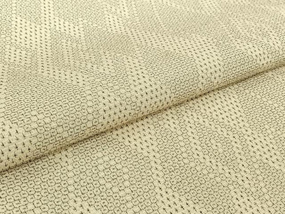 平和屋着物▽本塩沢　単衣　110亀甲　菱文　正絹　逸品　AABJ9610jh