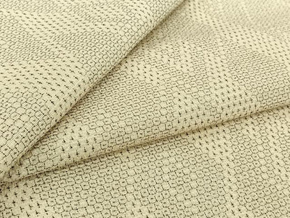 平和屋着物▽本塩沢　単衣　110亀甲　菱文　正絹　逸品　AABJ9610jh