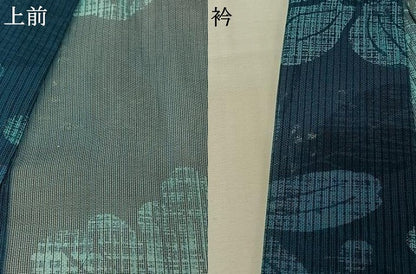 平和屋着物▽道中着　スリーシーズン　春夏秋　塵除け　舞花文　ロング丈　正絹　逸品　AABJ9620jh