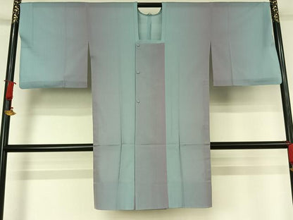 平和屋着物▽道行コート　スリーシーズン　春夏秋　塵除け　霞文　ロング丈　正絹　逸品　AABJ9621jh