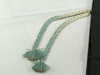 平和屋着物▽羽織　スリーシーズン　春夏秋　塵除け　芝文　黒地　正絹　逸品　AABJ9626jh