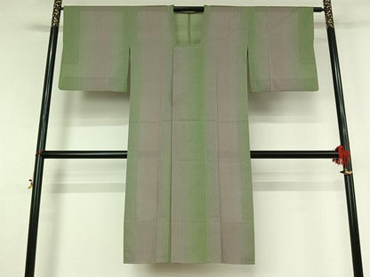 平和屋着物▽道行コート　スリーシーズン　春夏秋　塵除け　霞文　ロング丈　正絹　逸品　AABJ9654jh