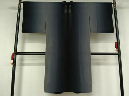 平和屋着物▽道中着　スリーシーズン　春夏秋　塵除け　霞文　ロング丈　正絹　逸品　AABJ9656jh