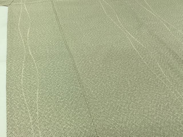 平和屋着物▽お召　単衣　立涌文　正絹　逸品　AABJ9671jh